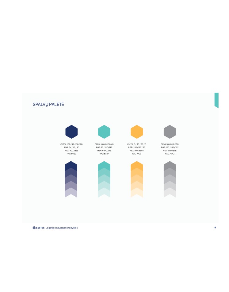 SoliTek colour pallete