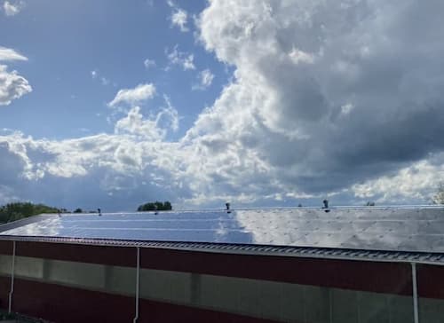 Bifacial solar panels glass glass saulės elektrinė SoliTek