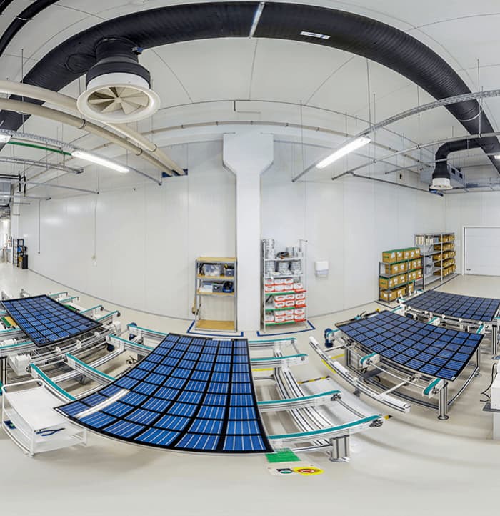 Nuova linea di produzione di pannelli solari