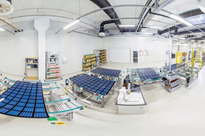 New Production Line of Solar Panels